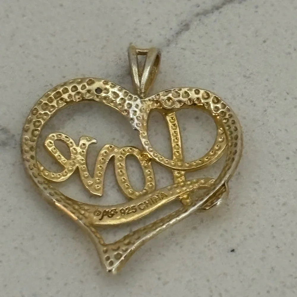 Silver 925 heart pendant - Picture 3 of 4
